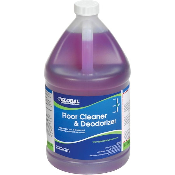 Global Industrial Floor Cleaner & Deodorizer, 1-Gallon Bottles, 2PK 670172 - main